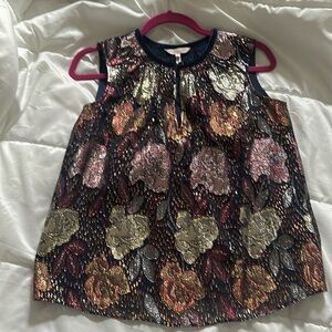 Rebecca Taylor silk Metallic  shirt